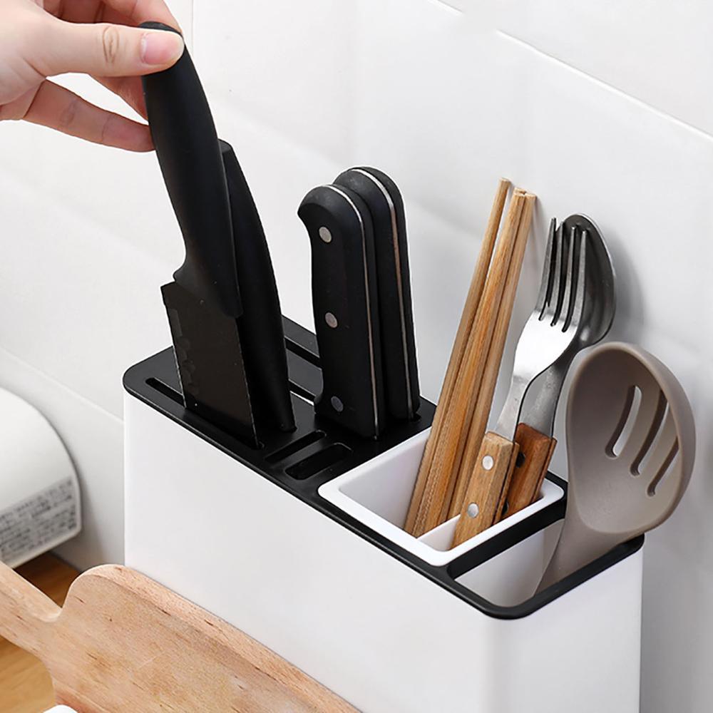 Kitchen Knife & Utensil Storage Rack – Tableware Organizer for Cabinets