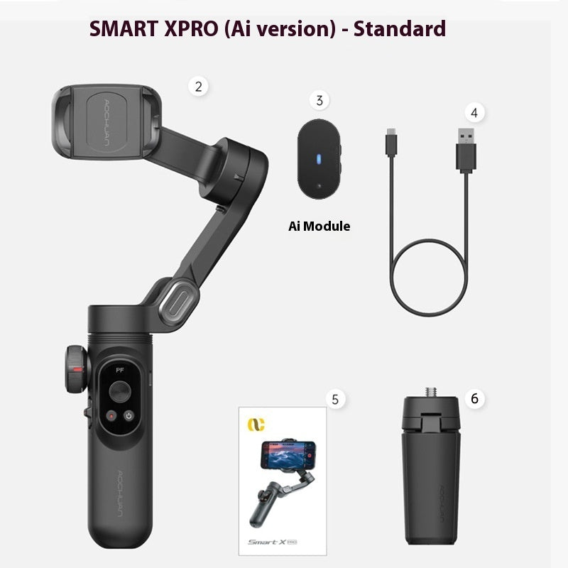 Smart AI Phone Gimbal – Anti-Shake Stabilizer with Tripod & Auto Tracking