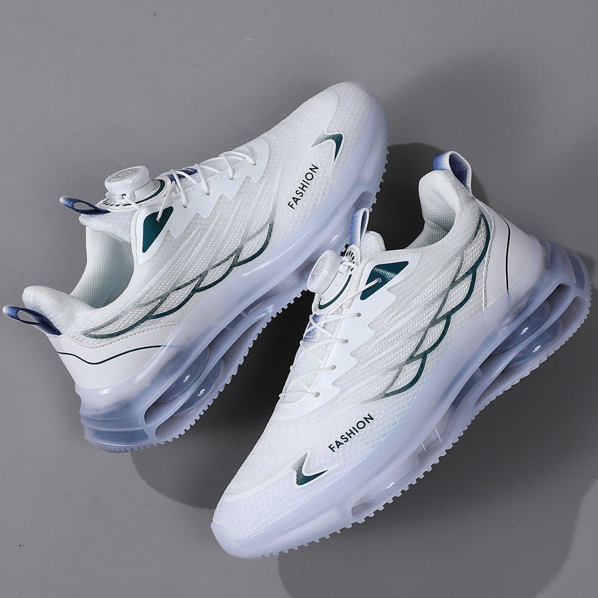Rotating Button Youth Running Shoes – Casual Sport Sneakers for Men