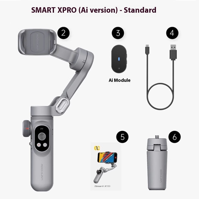 Smart AI Phone Gimbal – Anti-Shake Stabilizer with Tripod & Auto Tracking