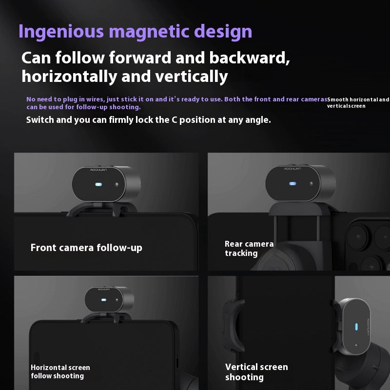 Smart AI Phone Gimbal – Anti-Shake Stabilizer with Tripod & Auto Tracking