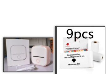 Portable Mini Thermal Label & Photo Printer – Bluetooth, Inkless, Ideal for Students & Home Use