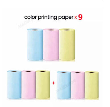 Portable Mini Thermal Label & Photo Printer – Bluetooth, Inkless, Ideal for Students & Home Use