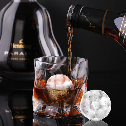 Creative Silicone Whiskey Ice Cube Mold – Reusable Large Ice Maker for Cocktails & Drinks