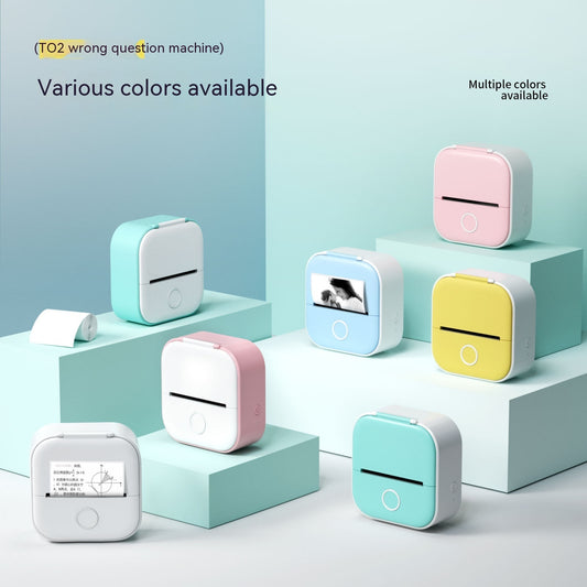Portable Mini Thermal Label & Photo Printer – Bluetooth, Inkless, Ideal for Students & Home Use