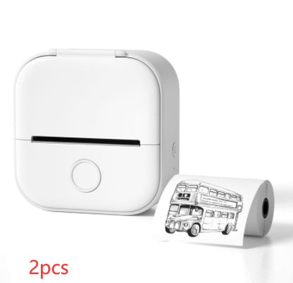Portable Mini Thermal Label & Photo Printer – Bluetooth, Inkless, Ideal for Students & Home Use