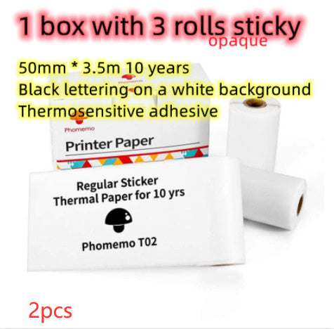 Portable Mini Thermal Label & Photo Printer – Bluetooth, Inkless, Ideal for Students & Home Use