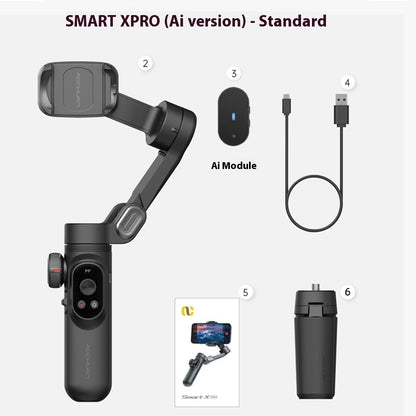Smart AI Phone Gimbal – Anti-Shake Stabilizer with Tripod & Auto Tracking