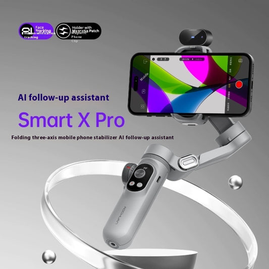 Smart AI Phone Gimbal – Anti-Shake Stabilizer with Tripod & Auto Tracking