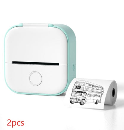 Portable Mini Thermal Label & Photo Printer – Bluetooth, Inkless, Ideal for Students & Home Use