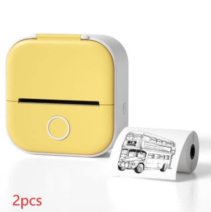 Portable Mini Thermal Label & Photo Printer – Bluetooth, Inkless, Ideal for Students & Home Use