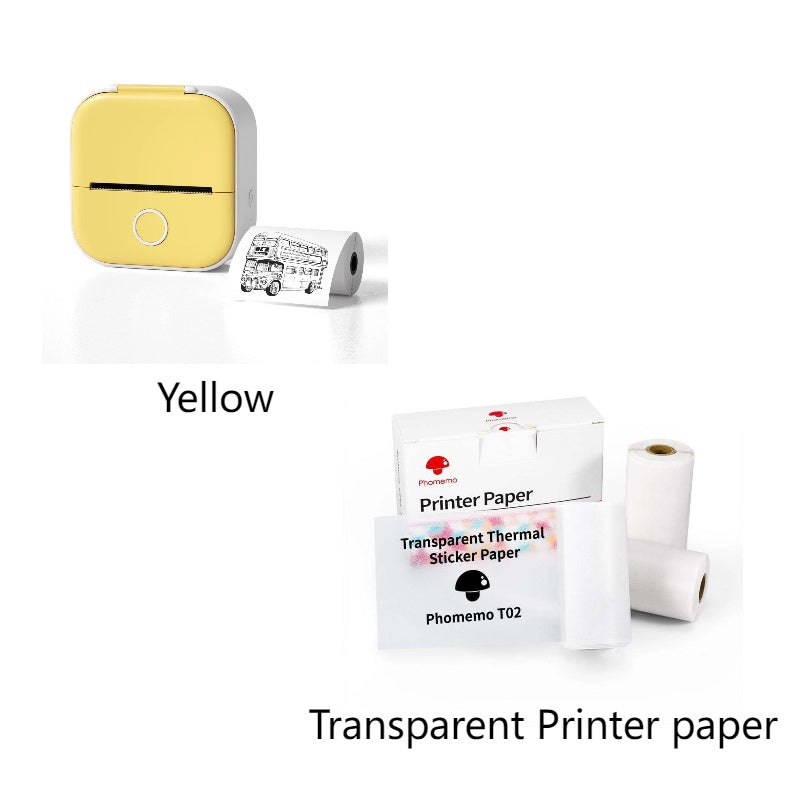 Portable Mini Thermal Label & Photo Printer – Bluetooth, Inkless, Ideal for Students & Home Use