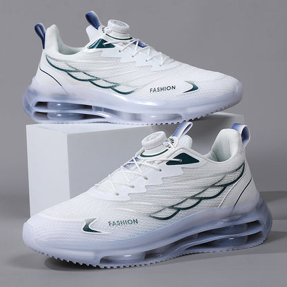 Rotating Button Youth Running Shoes – Casual Sport Sneakers for Men