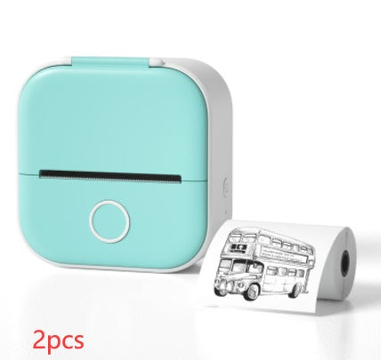 Portable Mini Thermal Label & Photo Printer – Bluetooth, Inkless, Ideal for Students & Home Use