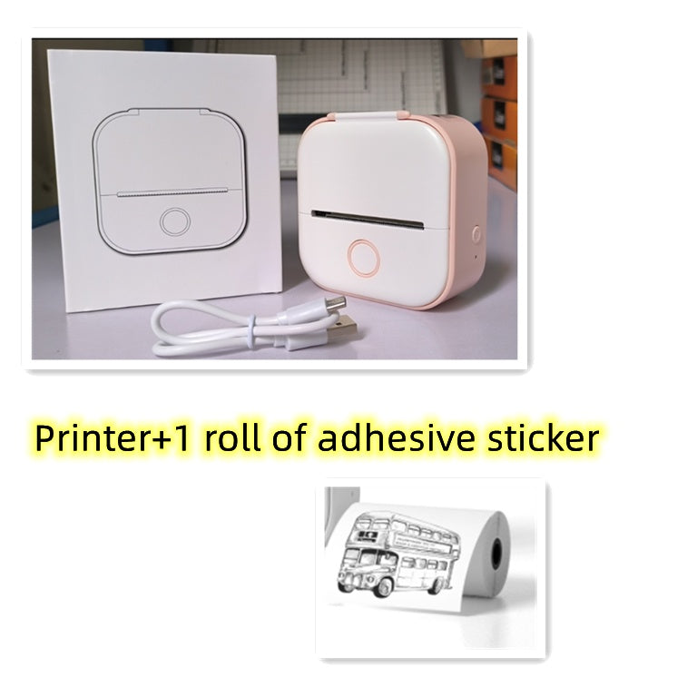 Portable Mini Thermal Label & Photo Printer – Bluetooth, Inkless, Ideal for Students & Home Use
