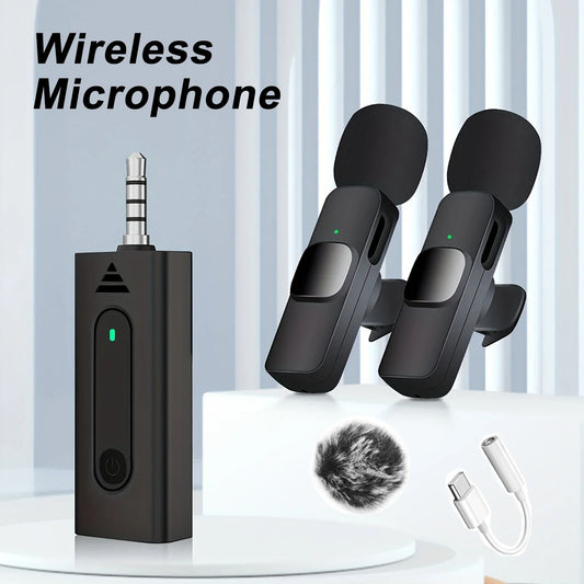 Mini Wireless Mic for iPhone, Android, Laptop – Lavalier Microphone for Video & Live Streaming