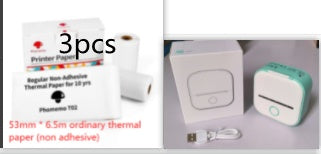 Portable Mini Thermal Label & Photo Printer – Bluetooth, Inkless, Ideal for Students & Home Use