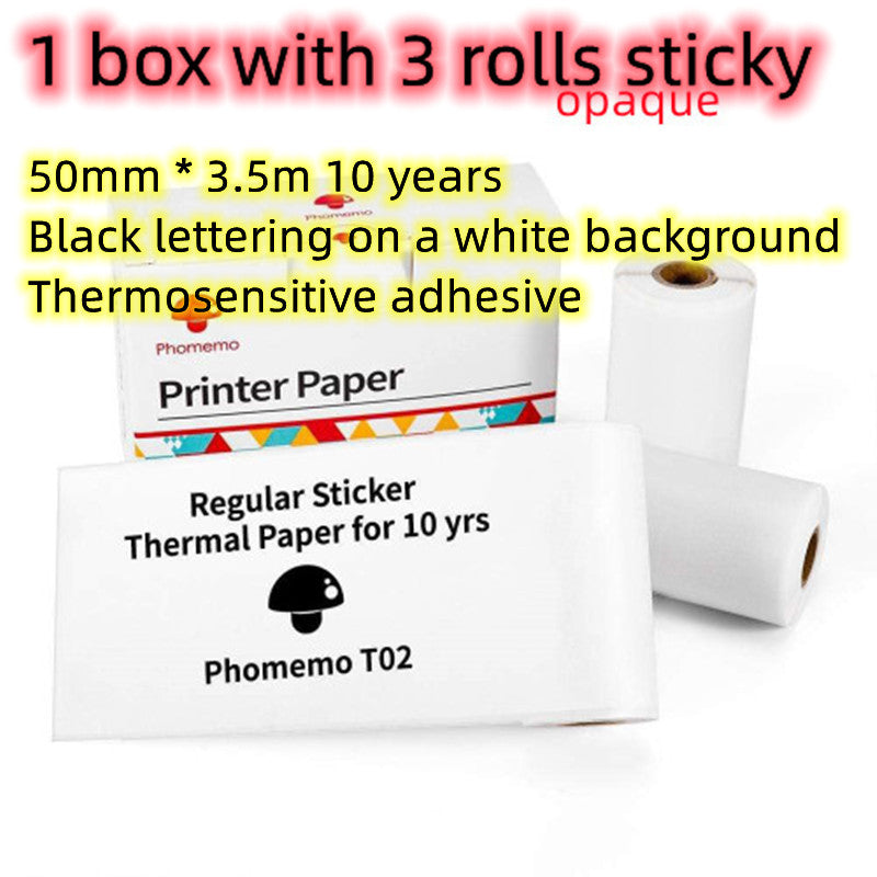 Portable Mini Thermal Label & Photo Printer – Bluetooth, Inkless, Ideal for Students & Home Use