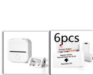 Portable Mini Thermal Label & Photo Printer – Bluetooth, Inkless, Ideal for Students & Home Use