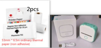 Portable Mini Thermal Label & Photo Printer – Bluetooth, Inkless, Ideal for Students & Home Use