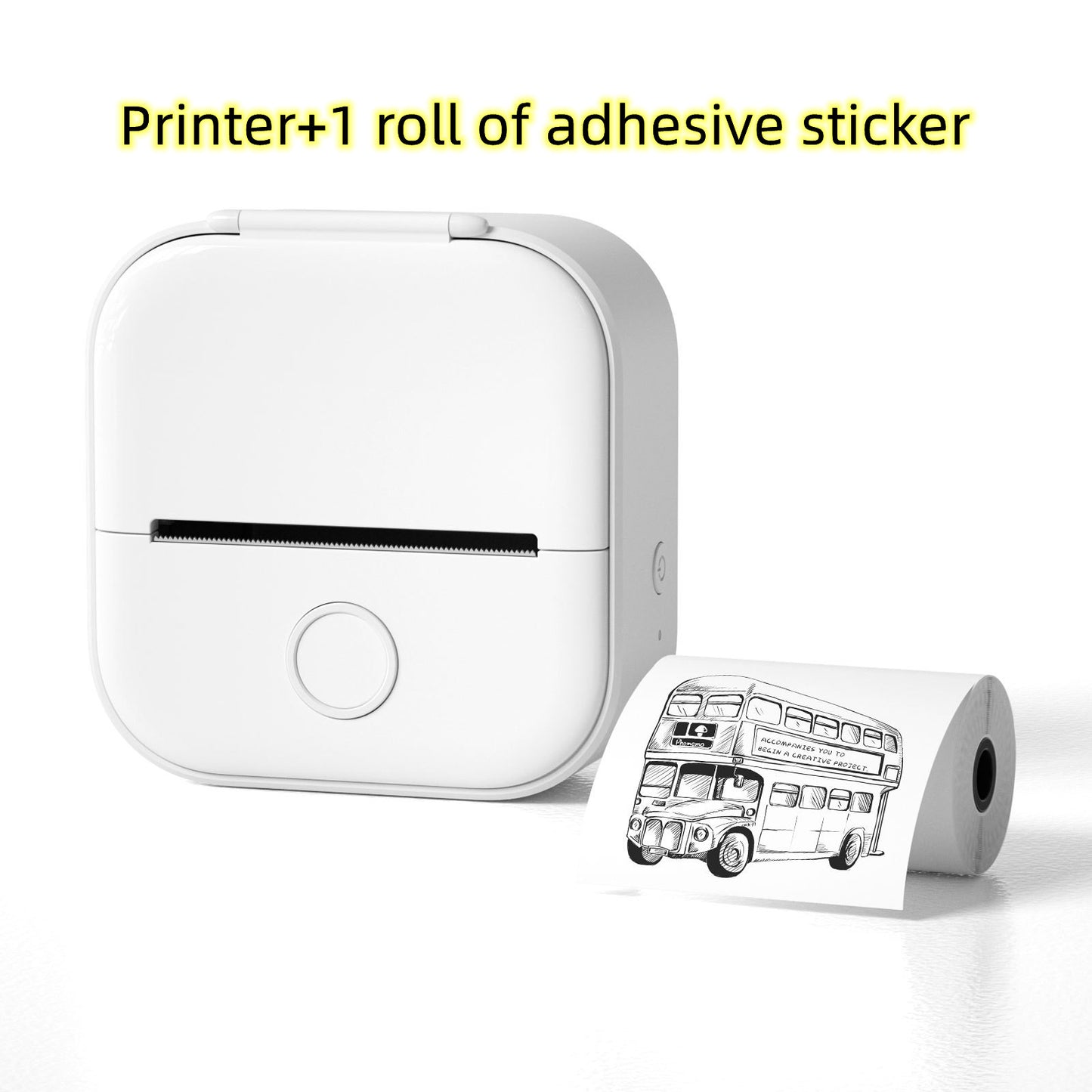 Portable Mini Thermal Label & Photo Printer – Bluetooth, Inkless, Ideal for Students & Home Use