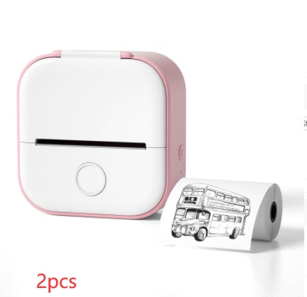 Portable Mini Thermal Label & Photo Printer – Bluetooth, Inkless, Ideal for Students & Home Use