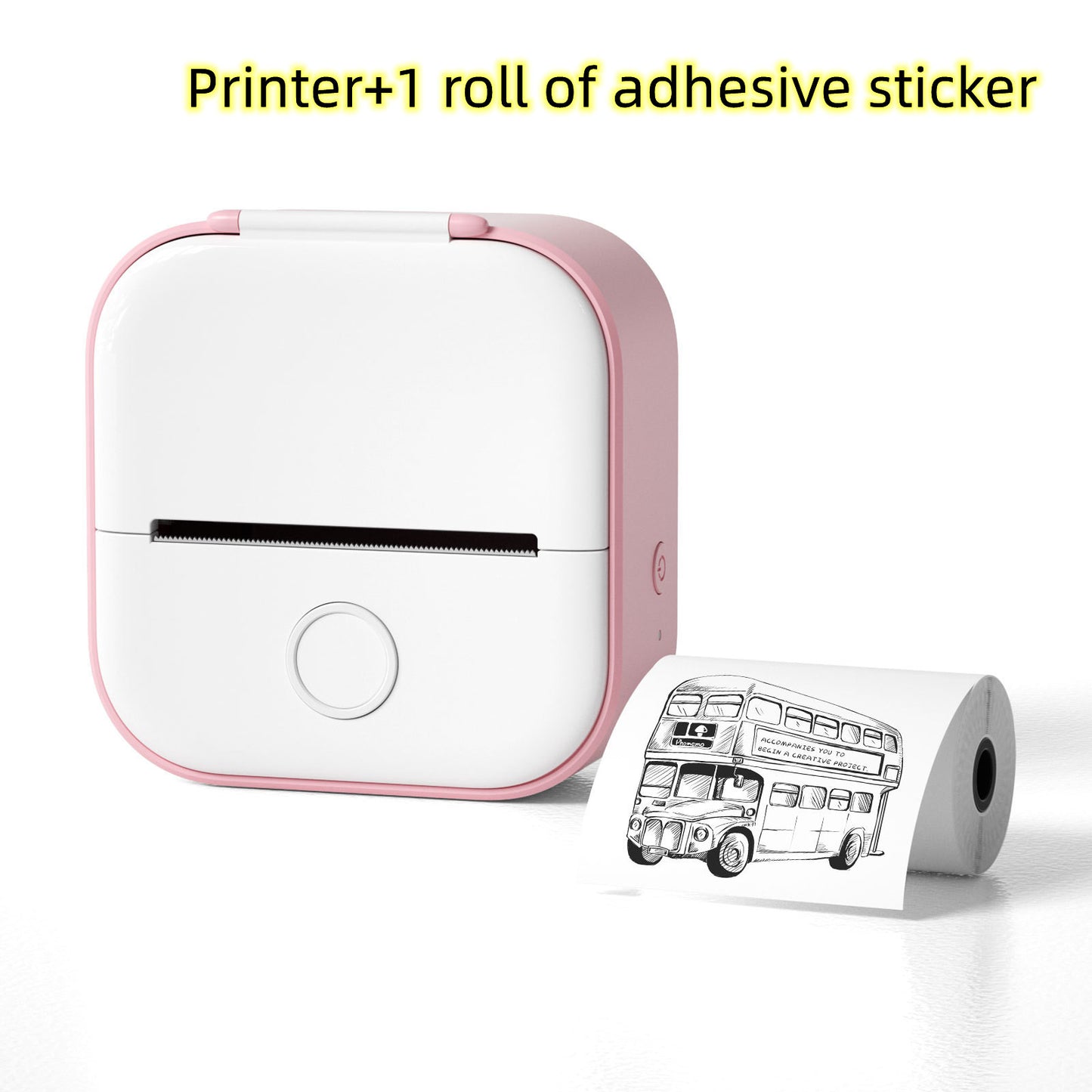 Portable Mini Thermal Label & Photo Printer – Bluetooth, Inkless, Ideal for Students & Home Use