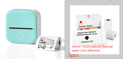 Portable Mini Thermal Label & Photo Printer – Bluetooth, Inkless, Ideal for Students & Home Use