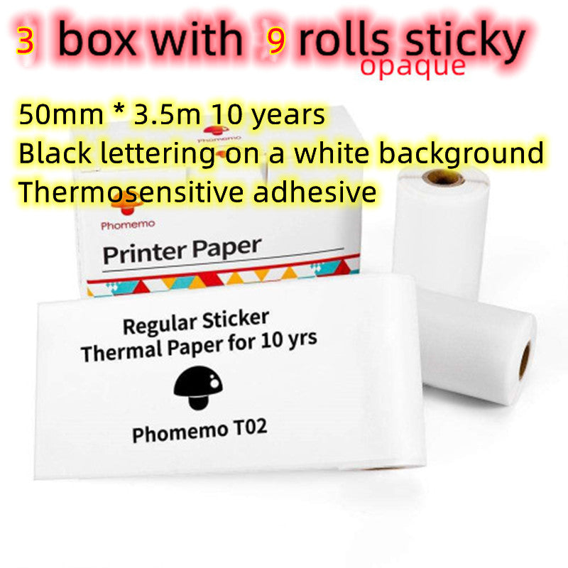 Portable Mini Thermal Label & Photo Printer – Bluetooth, Inkless, Ideal for Students & Home Use