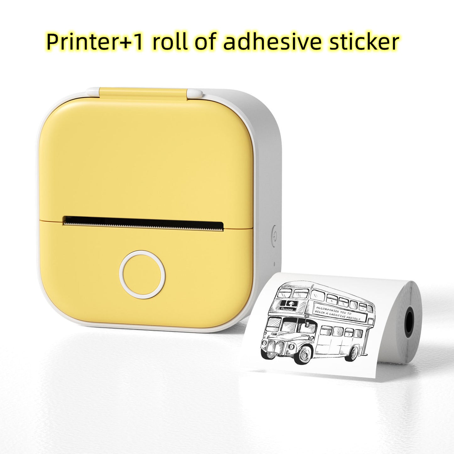 Portable Mini Thermal Label & Photo Printer – Bluetooth, Inkless, Ideal for Students & Home Use